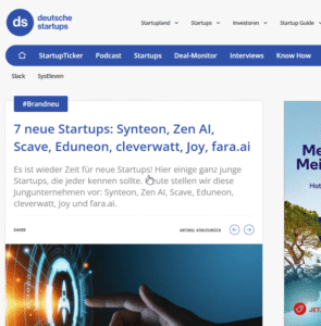 Als wir noch Synteon hießen: notivo in der Presse