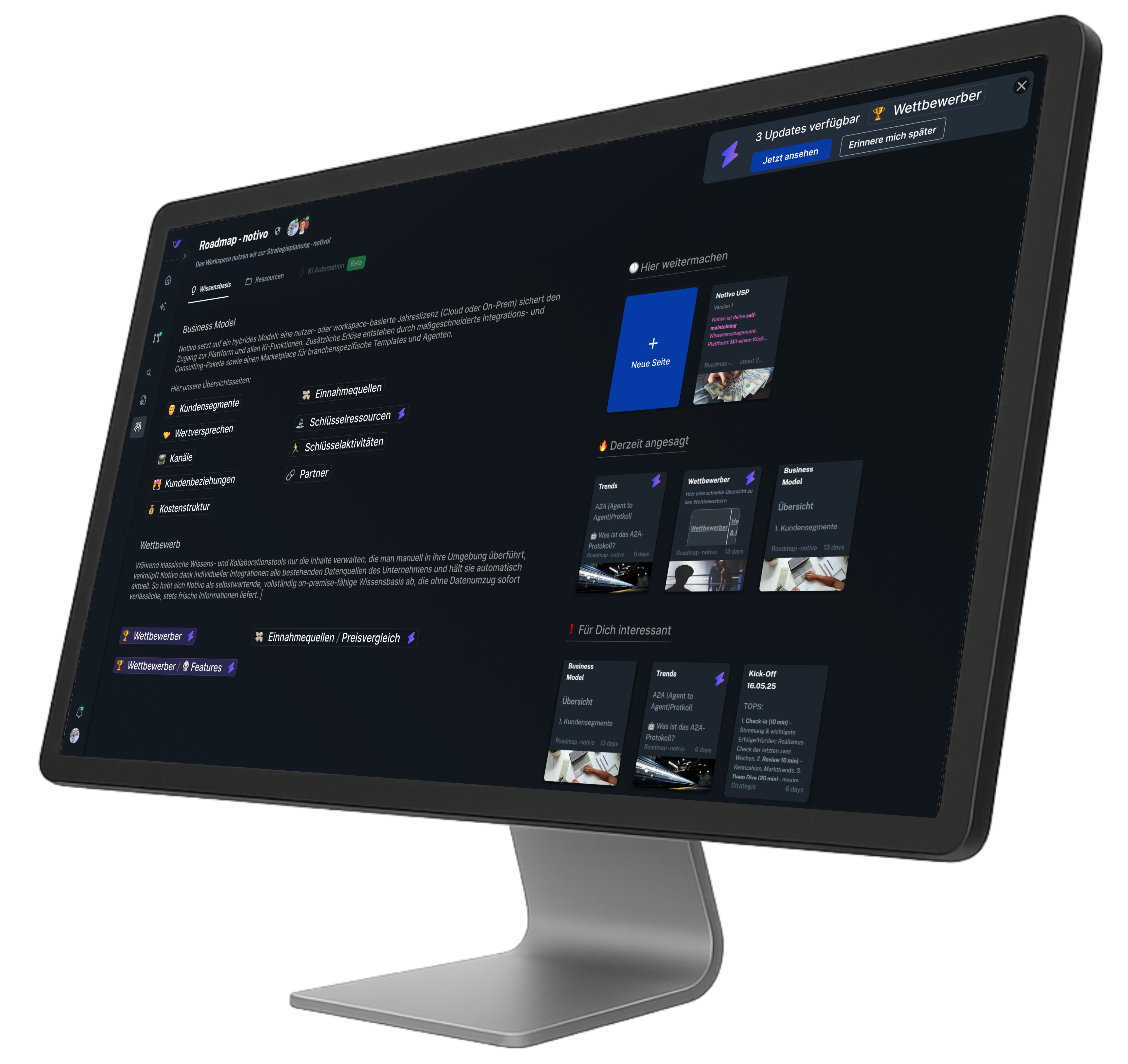 notivo-mockup-3d screen with notivo app running